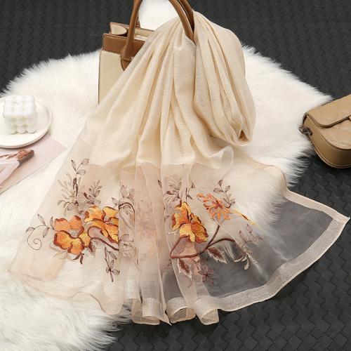 Acrylic Multifunction Women Scarf dustproof & thermal embroidered floral PC