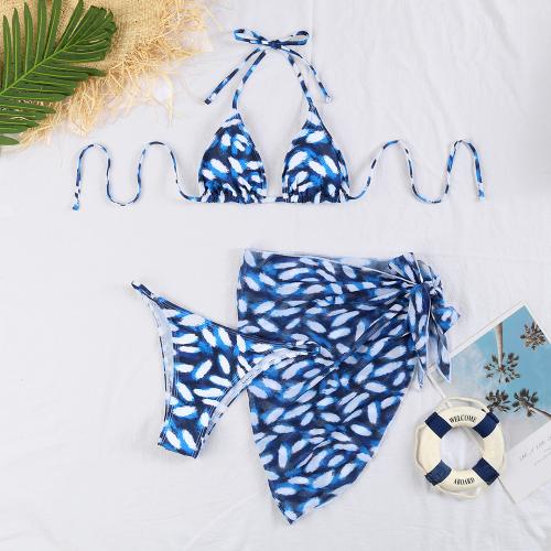Spandex & Polyester Bikini & three piece & padded printed Set