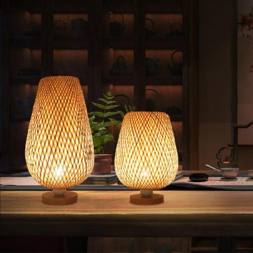 Bambou Lampe de table pièce