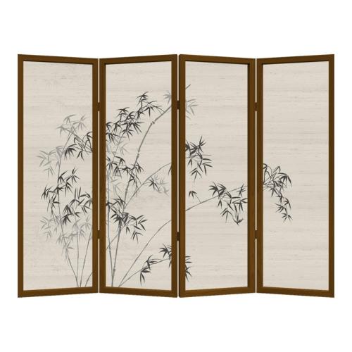 Pine & canvas foldable & Multifunction Floor Screen durable Lot