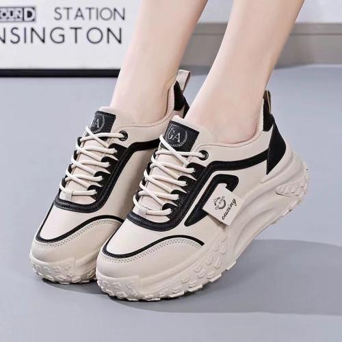 Rubber & EVA & Synthetic Leather & Gauze Women Casual Shoes & breathable Plastic Injection Solid Pair