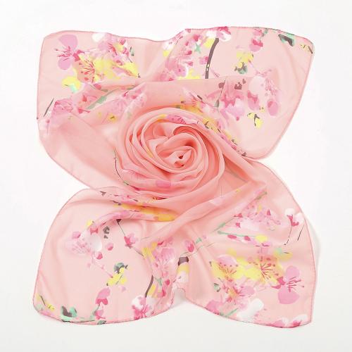 シフォン 女性スカーフ 印刷 花 選択のためのより多くの色 一つ