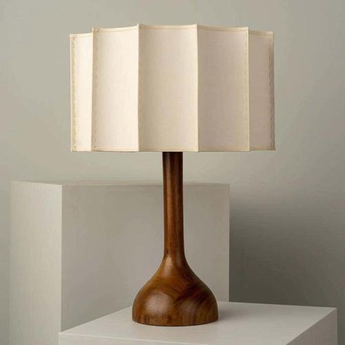 Cloth & Wooden Table Lamp PC