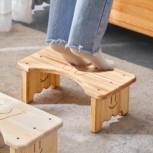 Solid Wood Footstool durable PC