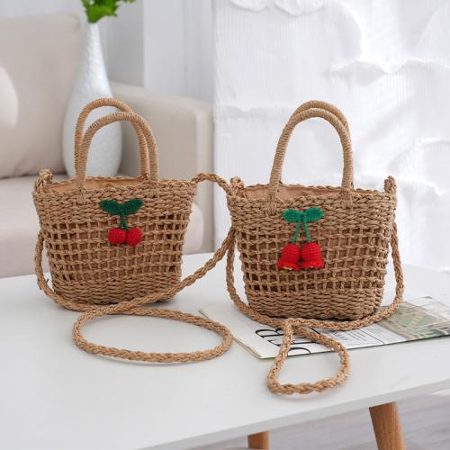 Straw Handmade Woven Tote large capacity & attached with hanging strap Unlined PC