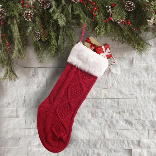 Plüsch Weihnachtsdekoration Socken, mehr Farben zur Auswahl,  Stück