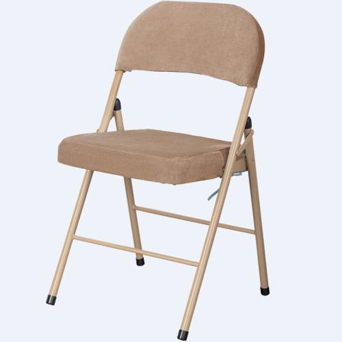 Warp-knitted velvet & Steel & Sponge Foldable Chair durable & portable PC