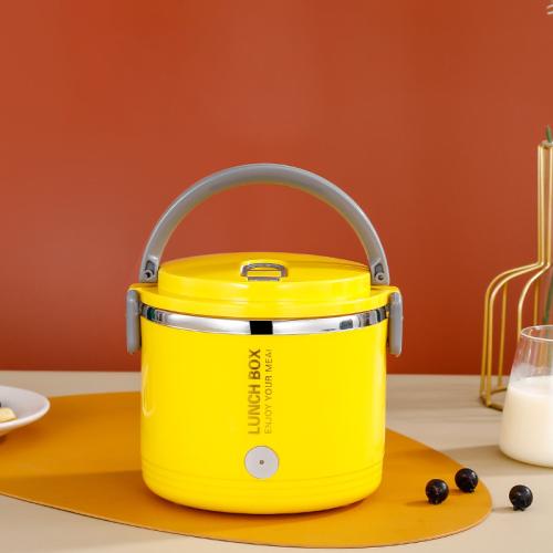Polypropylene-PP & Stainless Steel heat preservation Electric Heating Lunch Box durable & portable Solid PC