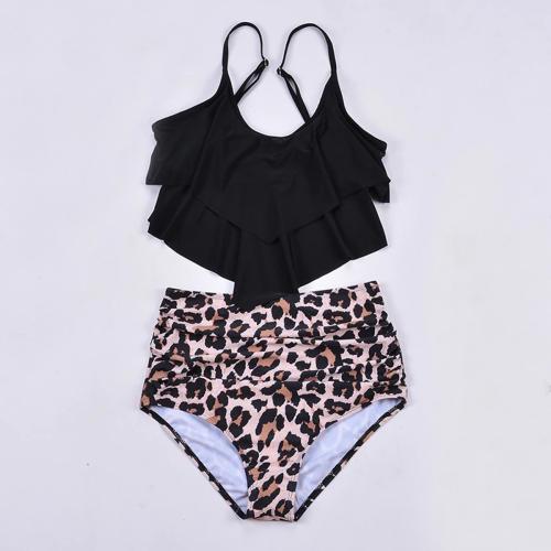 Spandex & Polyester scallop Tankinis Set & two piece & padded printed Set