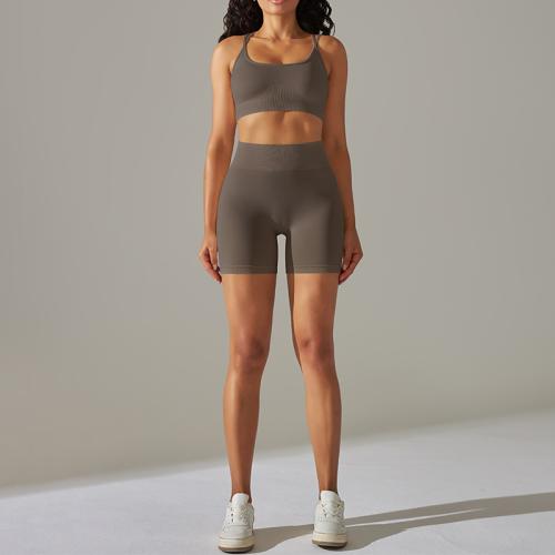 Polyamide & Spandex Vrouwen Sportkleding Set Sport Goed & Korte Solide meer kleuren naar keuze Instellen