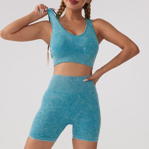 Polyamide & Spandex Vrouwen Sportkleding Set Korte & tanktop Solide meer kleuren naar keuze Instellen