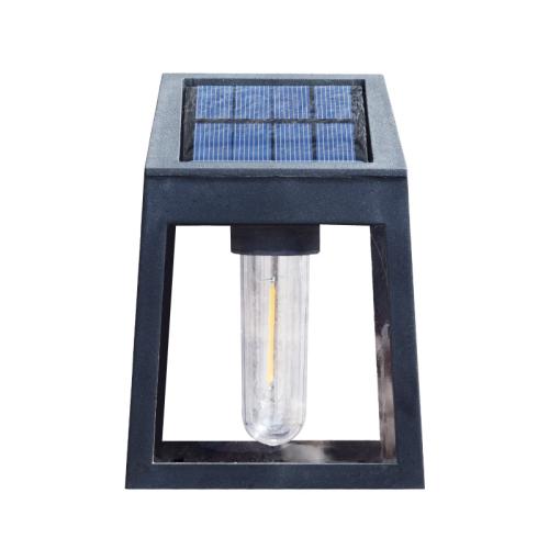 Engineering Plastics Waterproof Wall Lamp solar charge black PC