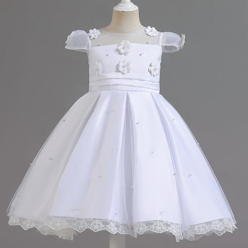 Polyester & Baumwolle Mädchen einteiliges Kleid, Solide, mehr Farben zur Auswahl,  Stück