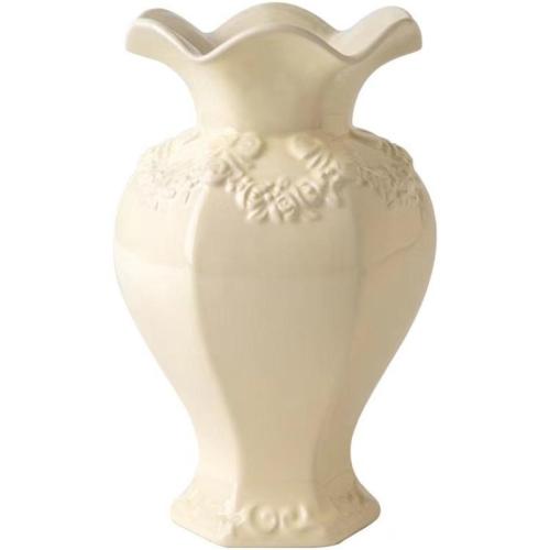 Céramique Vase Solide Beige pièce
