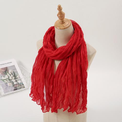 Voile Fabric Multifunction Women Scarf thermal Solid PC