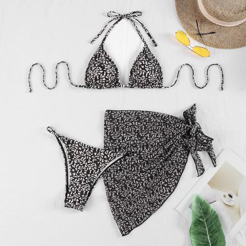 Polyester Bikini & three piece & padded printed Set