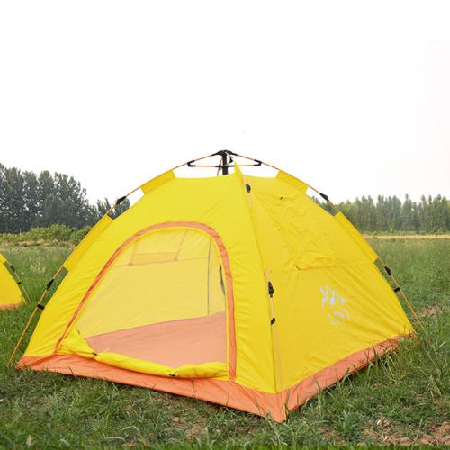 Steel Tube & Polyester Taffeta & Oxford Waterproof Tent portable yellow PC