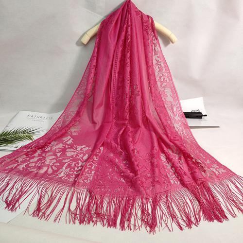 Lace Multifunction Women Scarf thermal jacquard PC