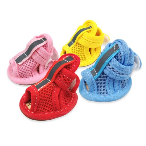 Mesh Fabric Pet Dog Shoes & breathable PC
