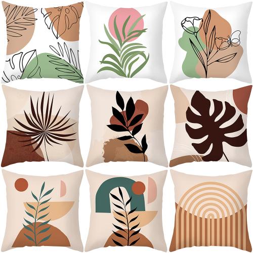 Linen Throw Pillow Covers durable & without pillow inner & christmas design printed PC