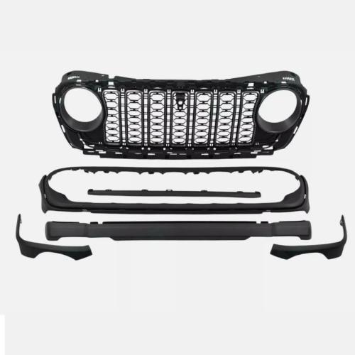 Jeep Wrangler JL 2018-2023 Auto Cover Grille, durable & hardwearing, Solid, black, Sold By PC