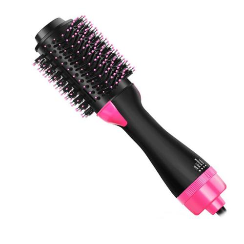 ABS Multifunction Hair Dry Comb different power plug style for choose fuchsia PC