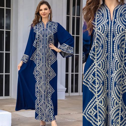 Polyester Nahöstliche islamische Musilm Kleid, Blau,  Stück
