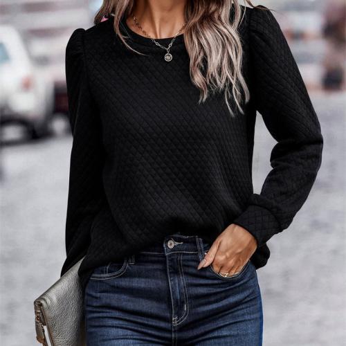 Spandex & Polyester Sweatshirts femmes Argyle plus de couleurs pour le choix pièce