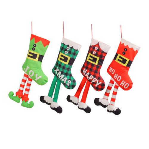 Chiffon Chaussettes de décoration de Noël Tricoté modèle différent pour le choix plus de couleurs pour le choix pièce