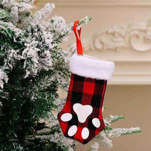 Chiffon Chaussettes de décoration de Noël plus de couleurs pour le choix pièce