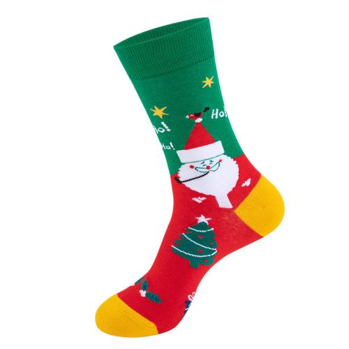 Cotton Unisex Ankle Socks christmas design & sweat absorption & anti-skidding printed : Pair