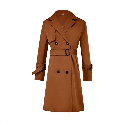 Acrylic & Polyester Slim Women Coat mid-long style Solid PC