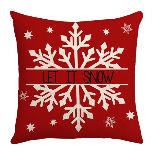 Linen Throw Pillow Covers durable & christmas design printed PC