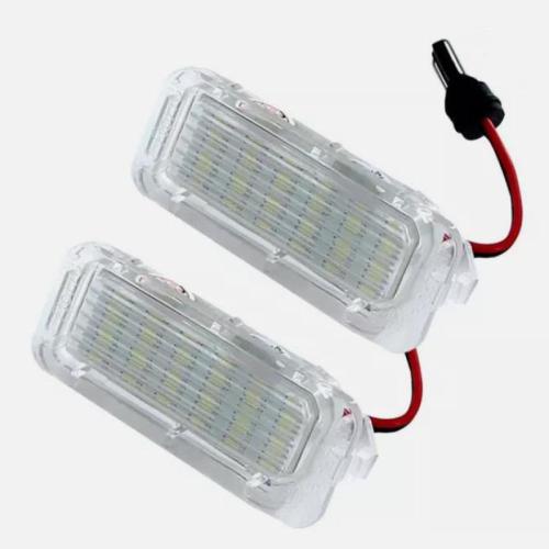 For Focus Ford Fiesta MK C-Max Kuga Mondeo Jaguar LED License Plate Light, two pieces