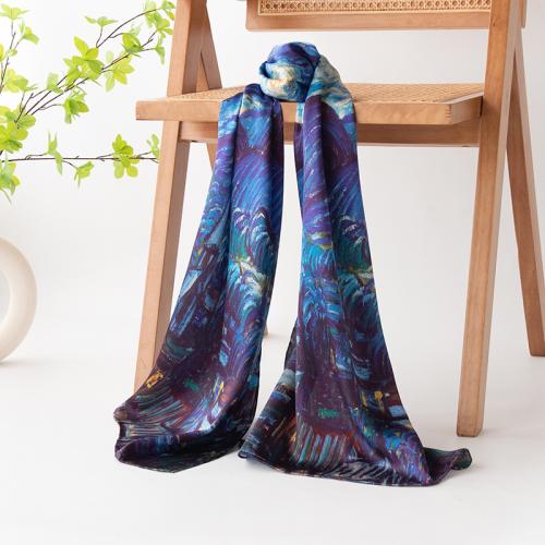 Natural Silk Easy Matching Silk Scarf sun protection printed PC