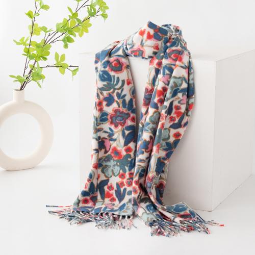Polyester Women Scarf thermal printed floral PC