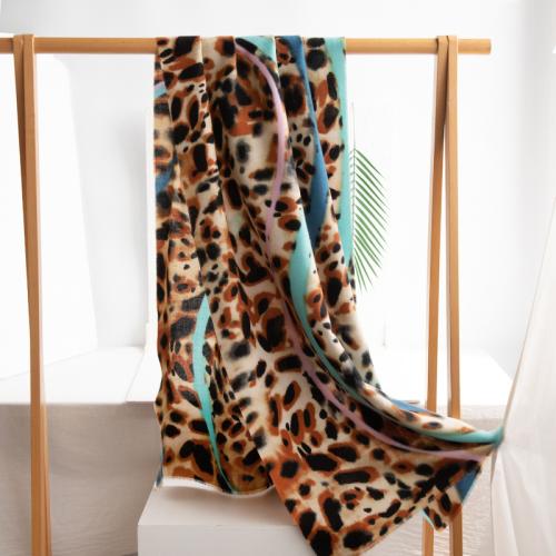 Polyester Frauen Schal, Gedruckt, Leopard,  Stück
