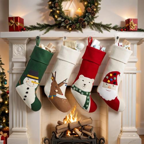 Poliestere Vánoční ponožka Stampato různé barvy a vzor pro výběr più colori per la scelta kus