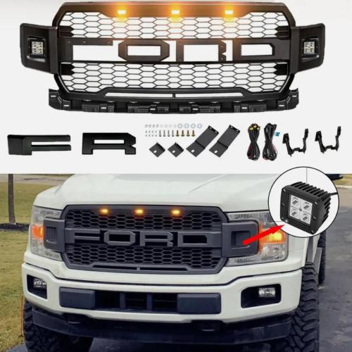 For 2018-20 Ford F150 Auto Cover Grille durable & hardwearing Solid black Sold By PC