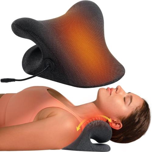 Polyester Electric Heating Neck Pillow massage Memory Foam black PC