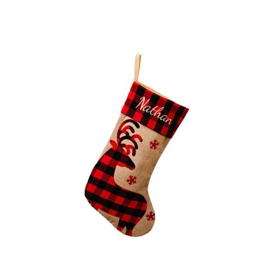 Tuch Weihnachtsdekoration Socken, Gedruckt, unterschiedliches Muster zur Auswahl, mehr Farben zur Auswahl,  Stück