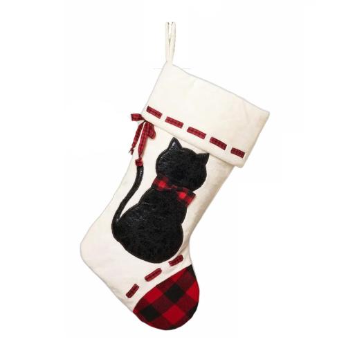 Polyester Weihnachtsdekoration Socken, Gedruckt, unterschiedliches Muster zur Auswahl, mehr Farben zur Auswahl,  Stück