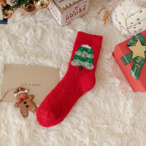 Polyester and Cotton Unisex Ankle Socks christmas design & breathable printed : Pair