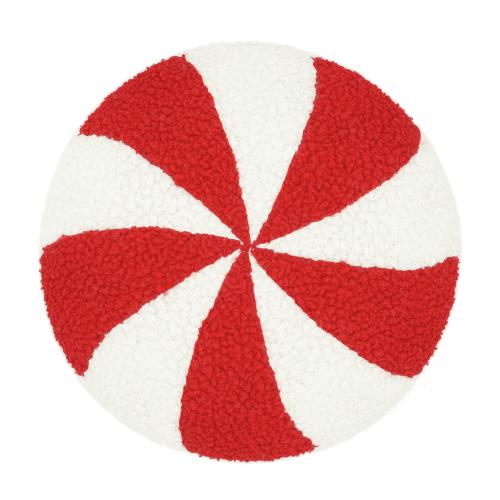 Polyester Soft Throw Pillow christmas design red and white PC