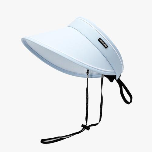 PVC & Polyester Sun Visor Cap anti ultraviolet & for women & breathable letter : PC