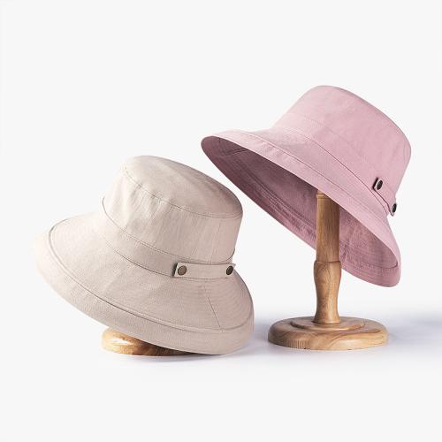Cotton Bucket Hat sun protection & for women Solid : PC
