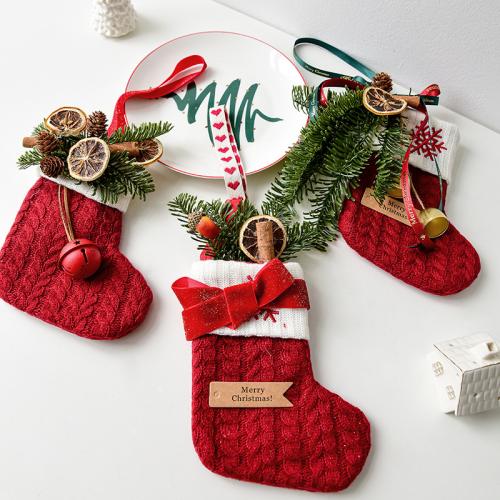 Hadříkem Vánoční dekorace ponožky più colori per la scelta kus