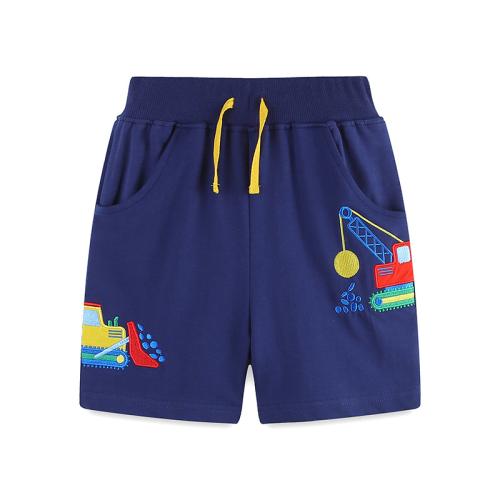 Cotton Children Shorts & loose & breathable embroidered PC