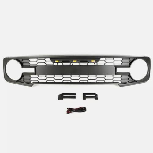 For 2021-2023 Ford Mustang Auto Cover Grille, black, Sold By PC
