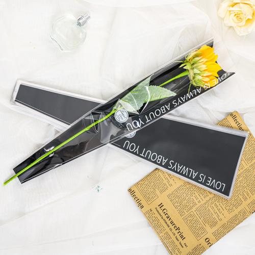 OPP Material DIY Flower Wrapping Paper waterproof printed letter Bag